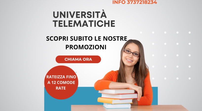 Promozioni sulle migliori università telematiche.